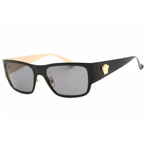 Versace Men's Sunglasses - Black Rectangular Frame Dark Grey Lens | 0VE2262 143381