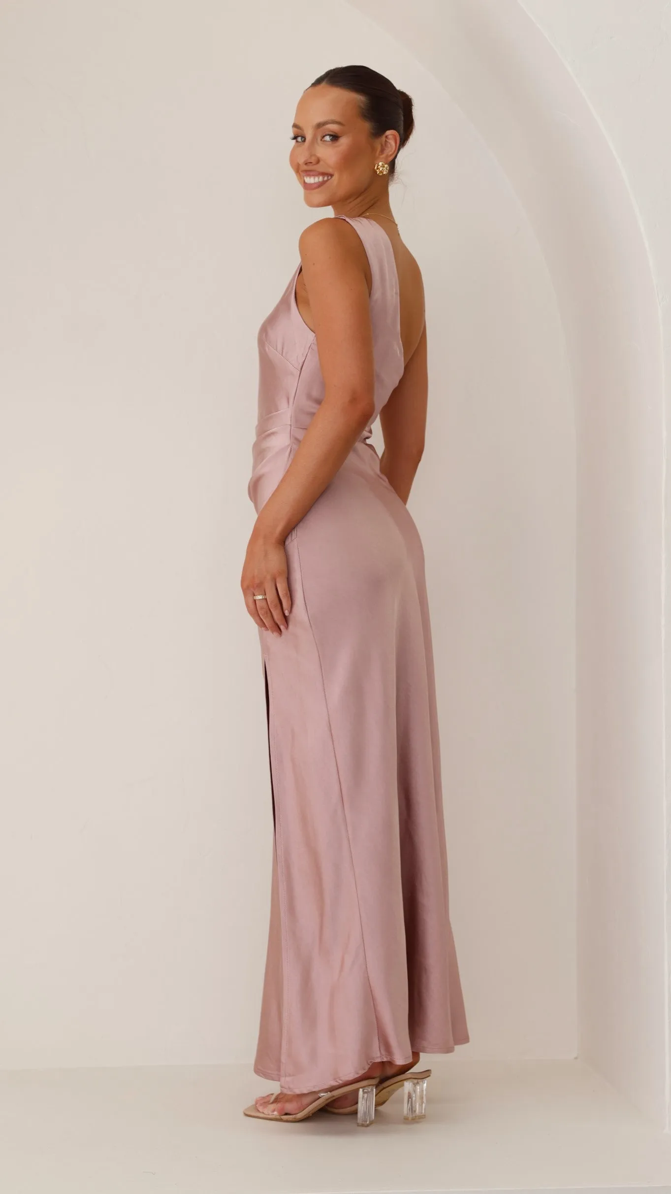Victoria Maxi Dress - Dusty Pink