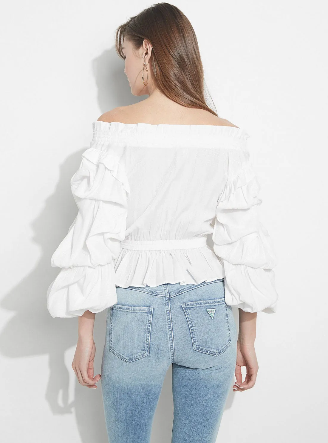 White Celestina Off Shoulder Top