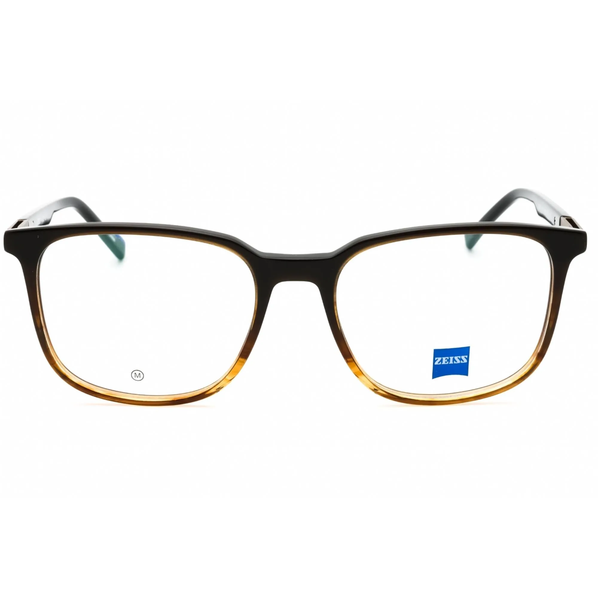 Zeiss Men's Eyeglasses - Brown/Caramel Horn Acetate Square Shape Frame | ZS22524 217