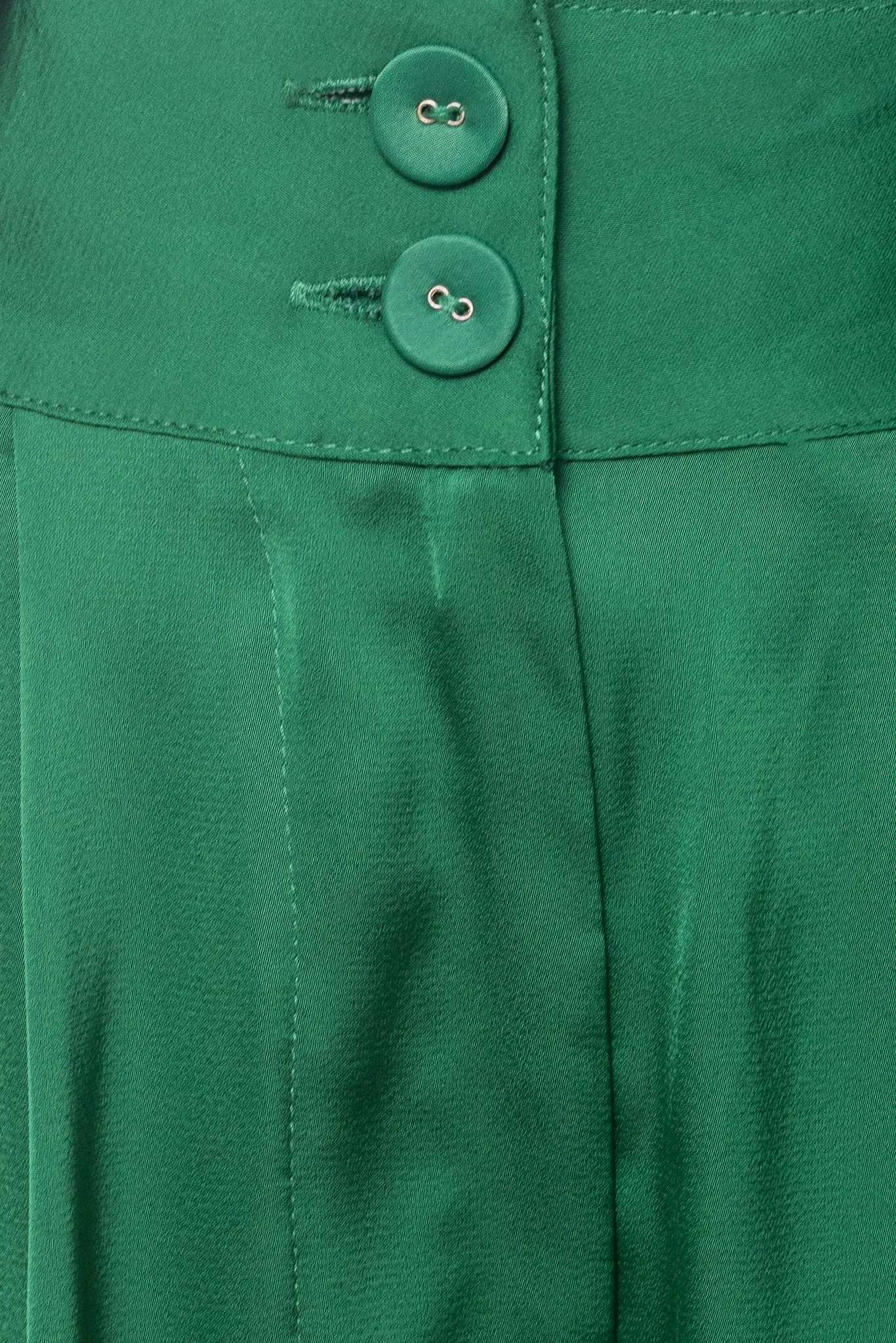 Zendaya Pants in Emerald Satin - FINAL SALE